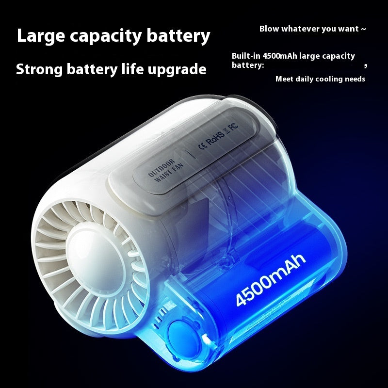 Beat the Heat While You Work – Hands-Free Waist Fan with Power Cooling