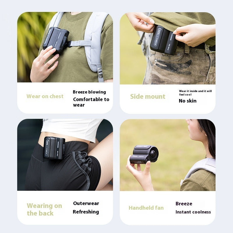 Beat the Heat While You Work – Hands-Free Waist Fan with Power Cooling